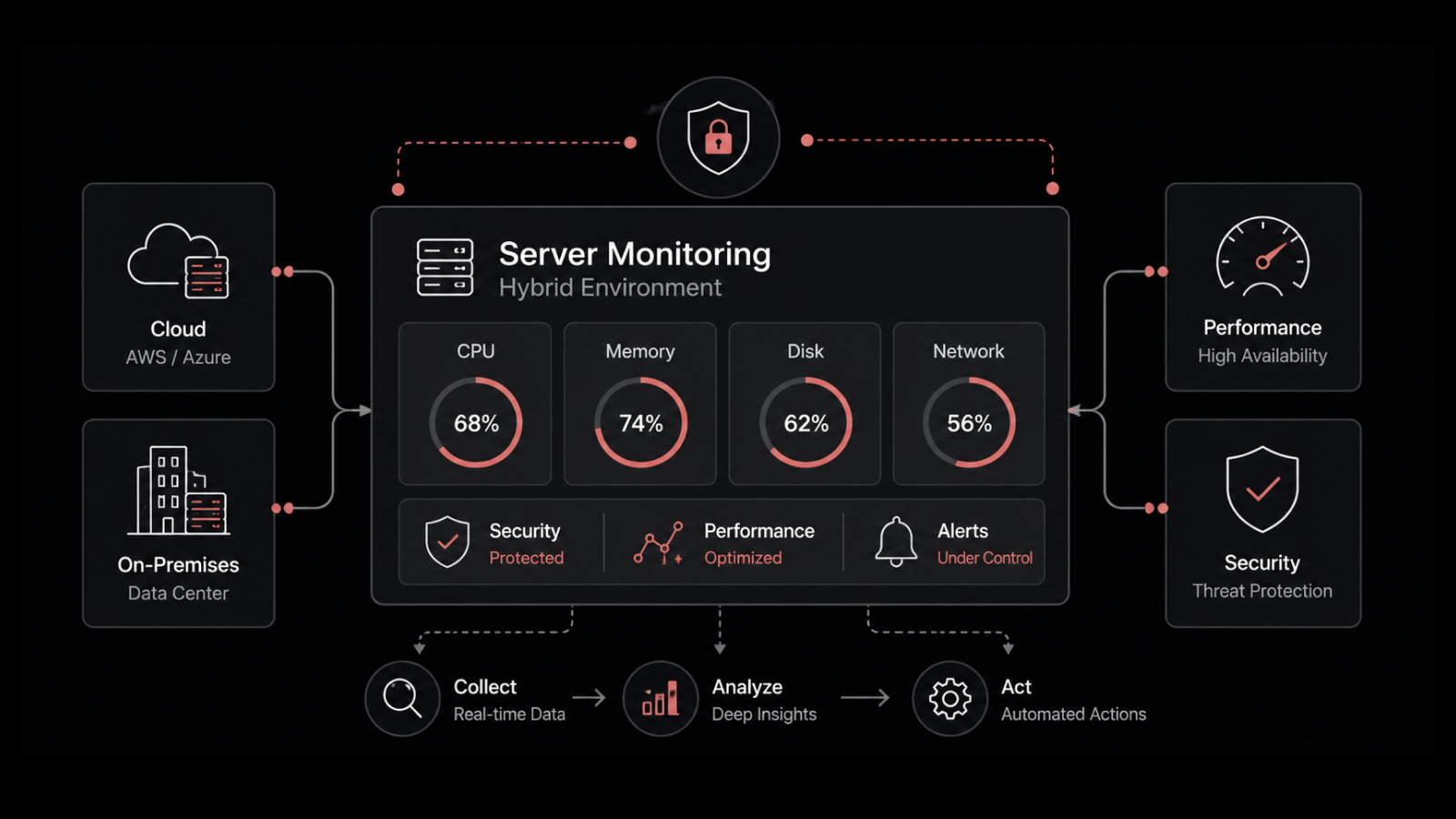 How Server Monitoring Enhances Security and Performance in Hybrid Environments