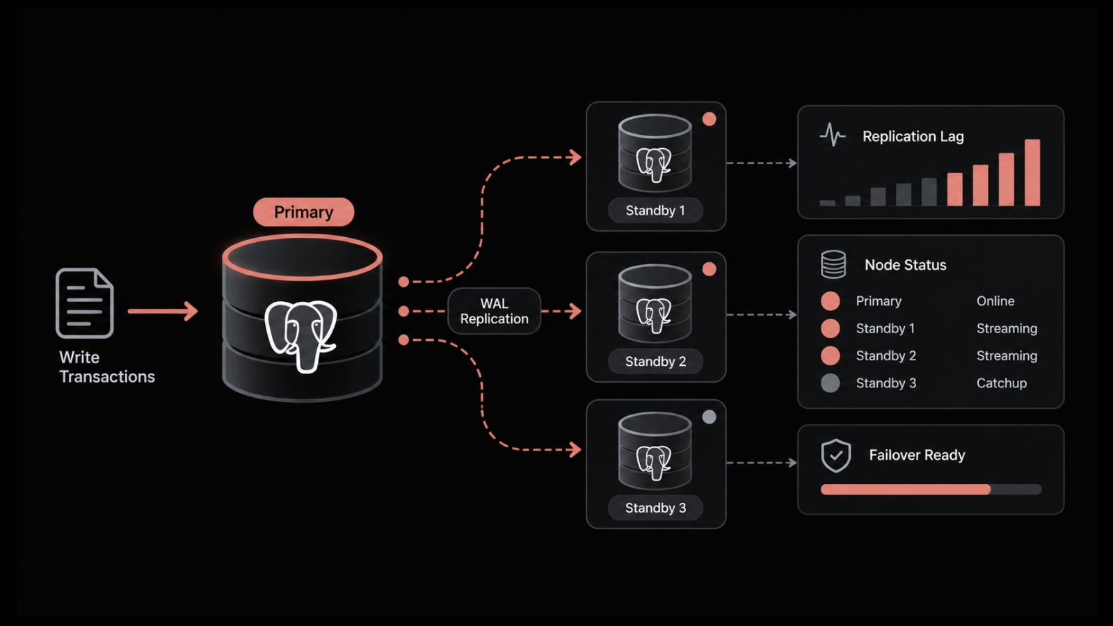 PostgreSQL Cluster Monitoring to Keep Replicas in Sync and Failover Ready