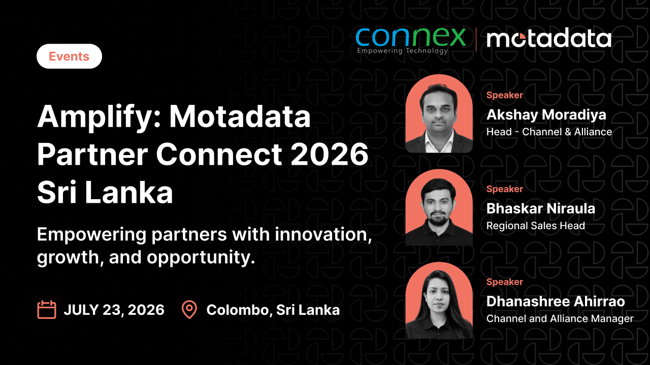Motadata Image Amplify: Motadata Partner Connect Colombo, Sri Lanka