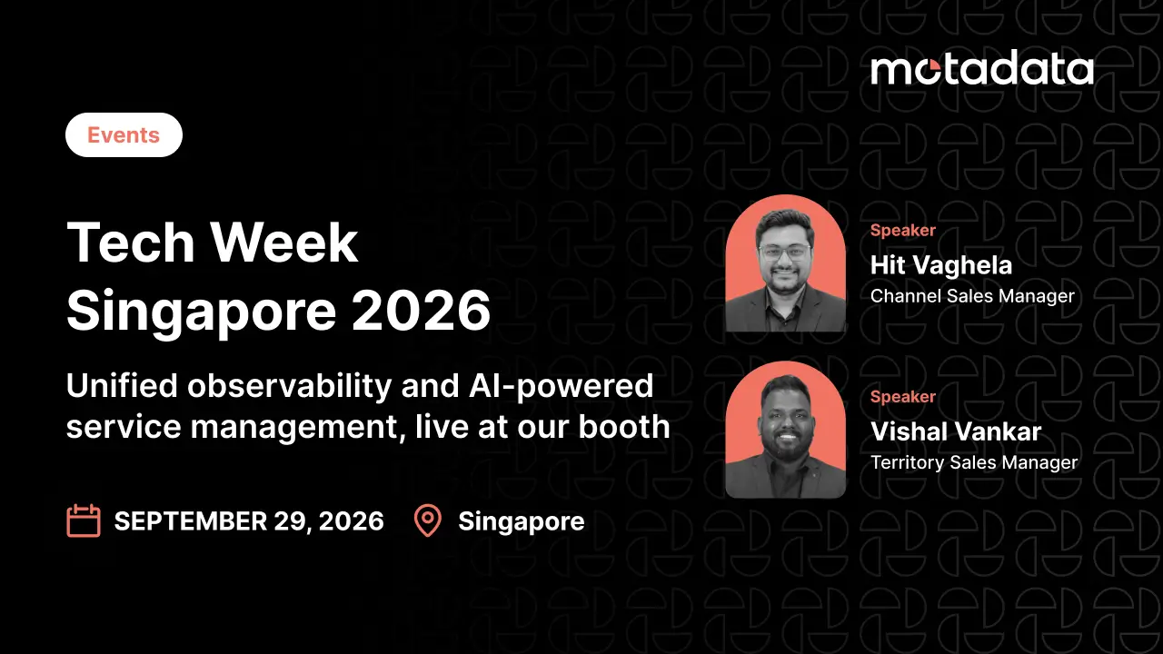 Meet Motadata at Tech Week Singapore 2026