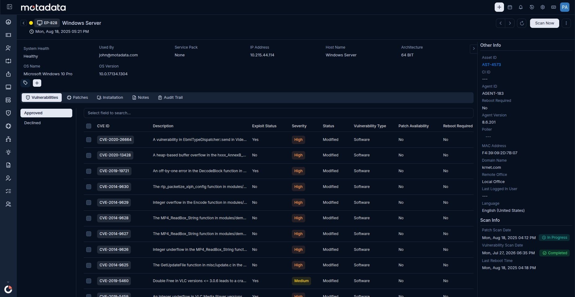 Endpoint Details
