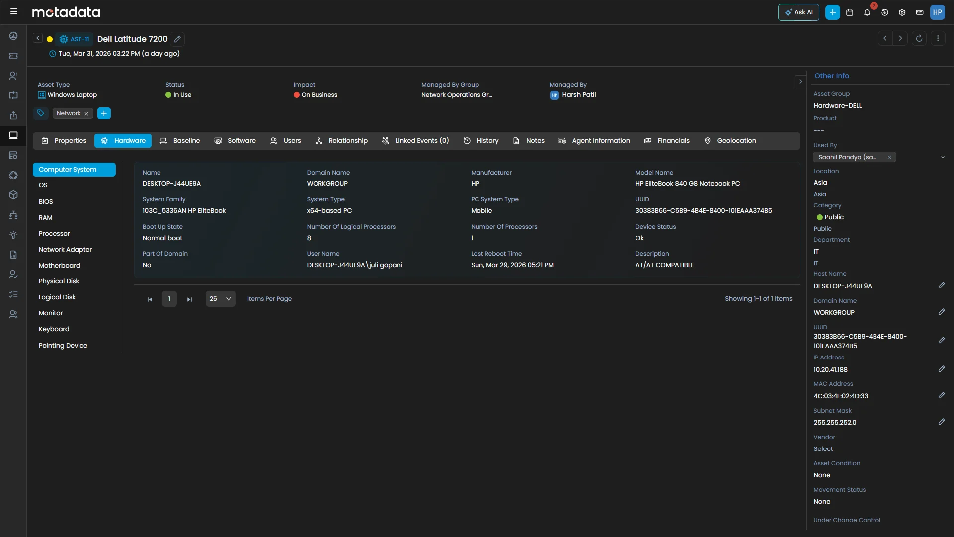 IT Asset & Configuration Management