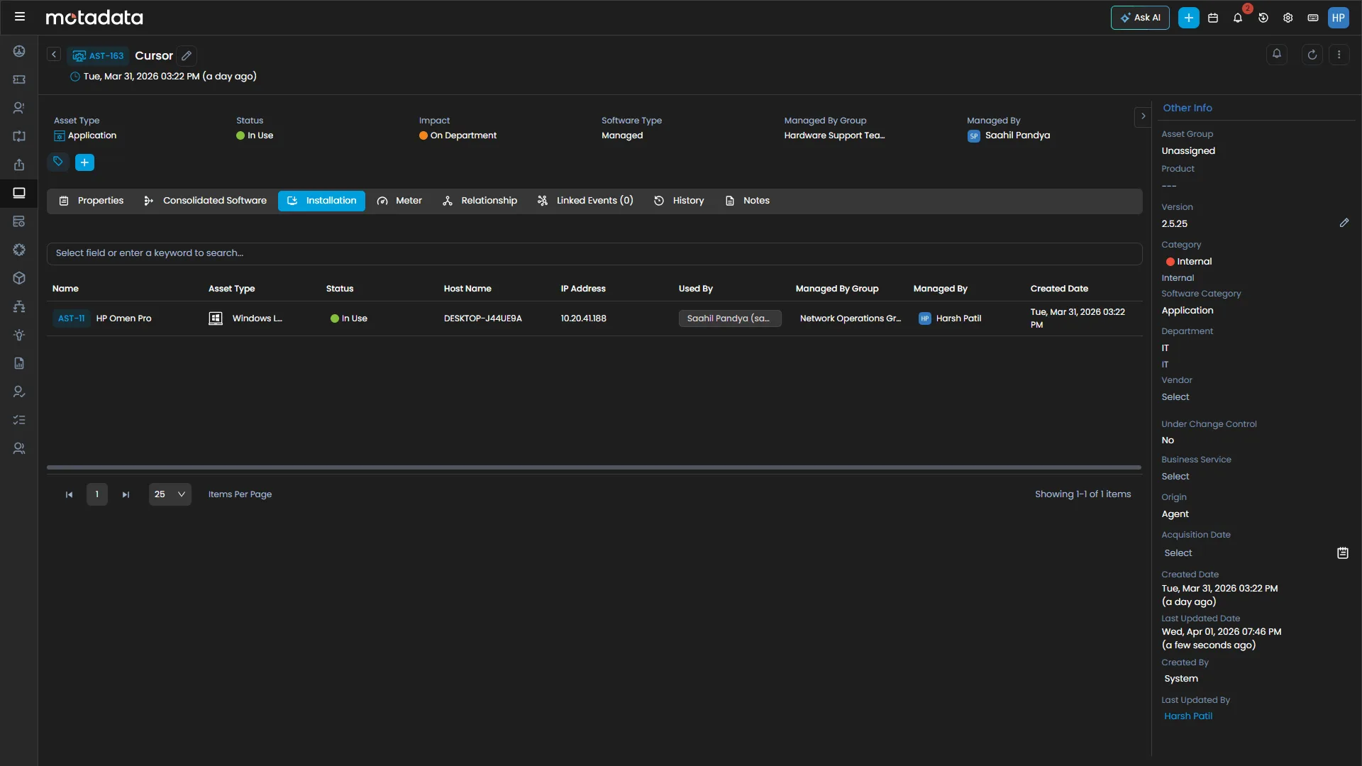 Software Asset Management (SAM)