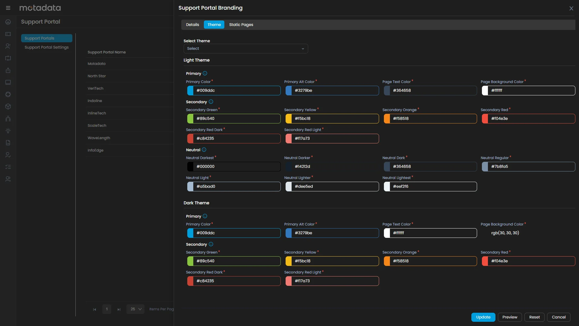 Support Portal Management