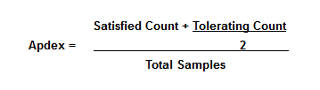 Apdex Formula