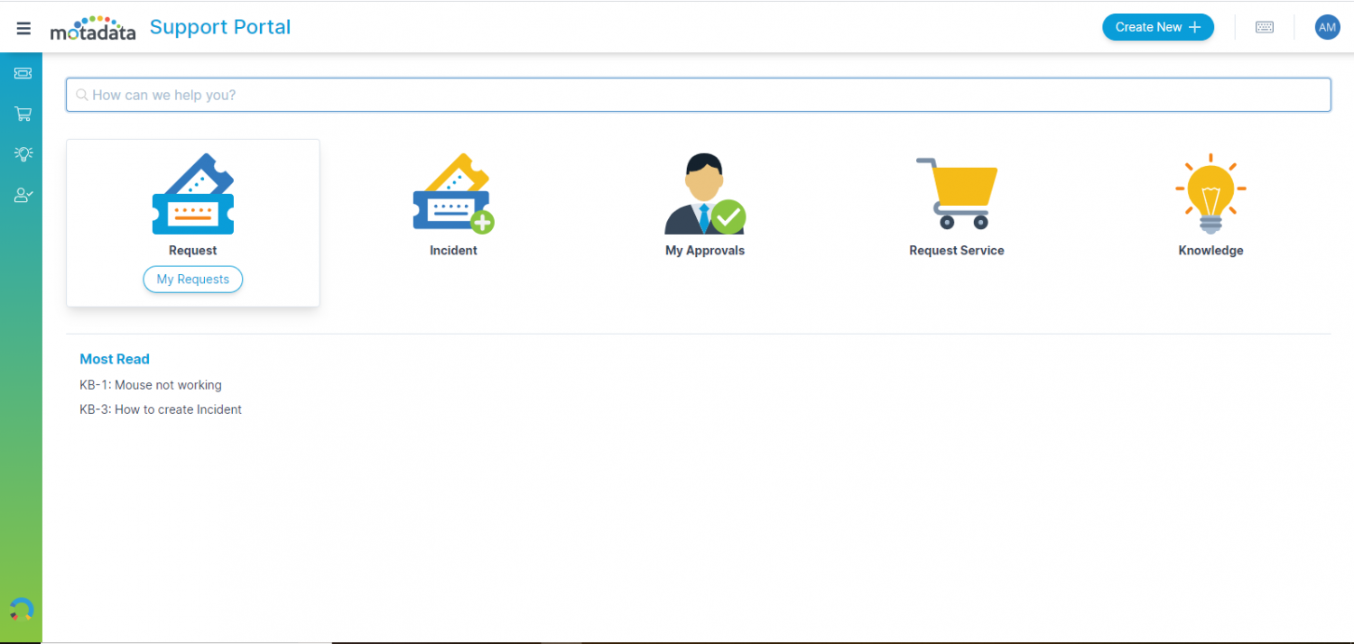 Motadata Self Service Portal