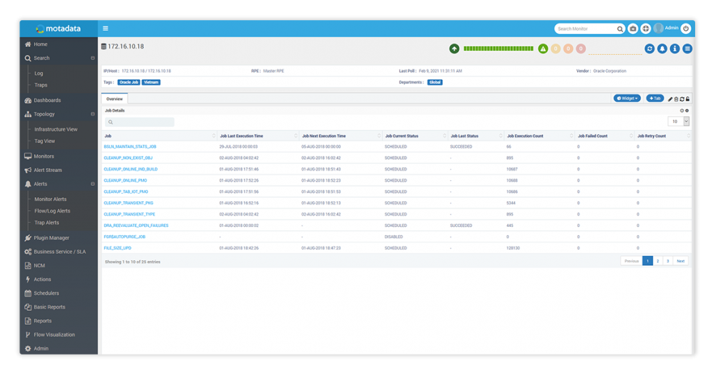 Oracle Database Monitoring