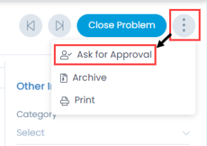 Ask for Approval option