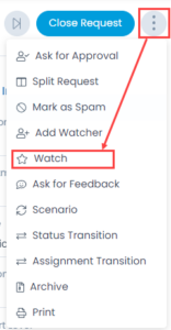 Assigning yourself as a Watcher