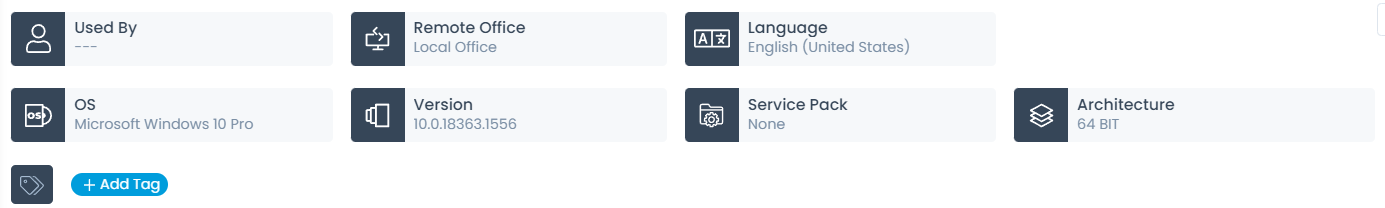 Properties showing Computer Classifiers