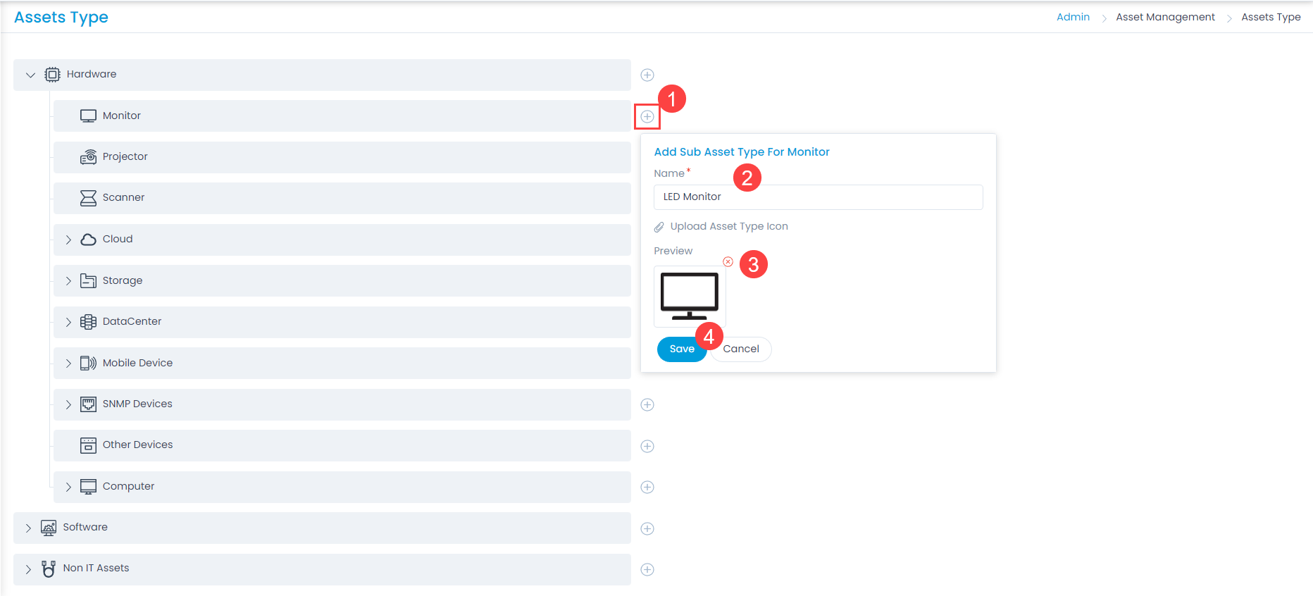 Adding a Sub Asset Type