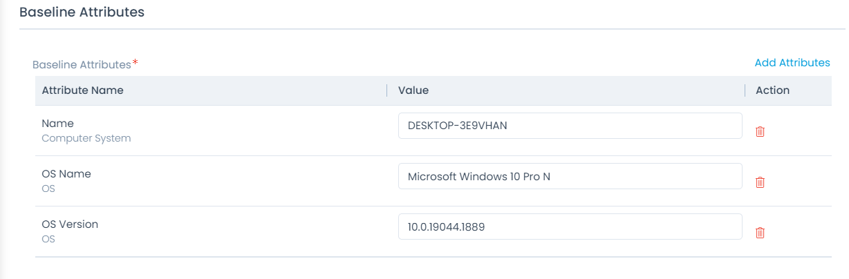 Add Values to the Attributes