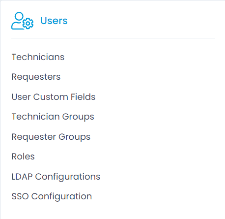 Users Section