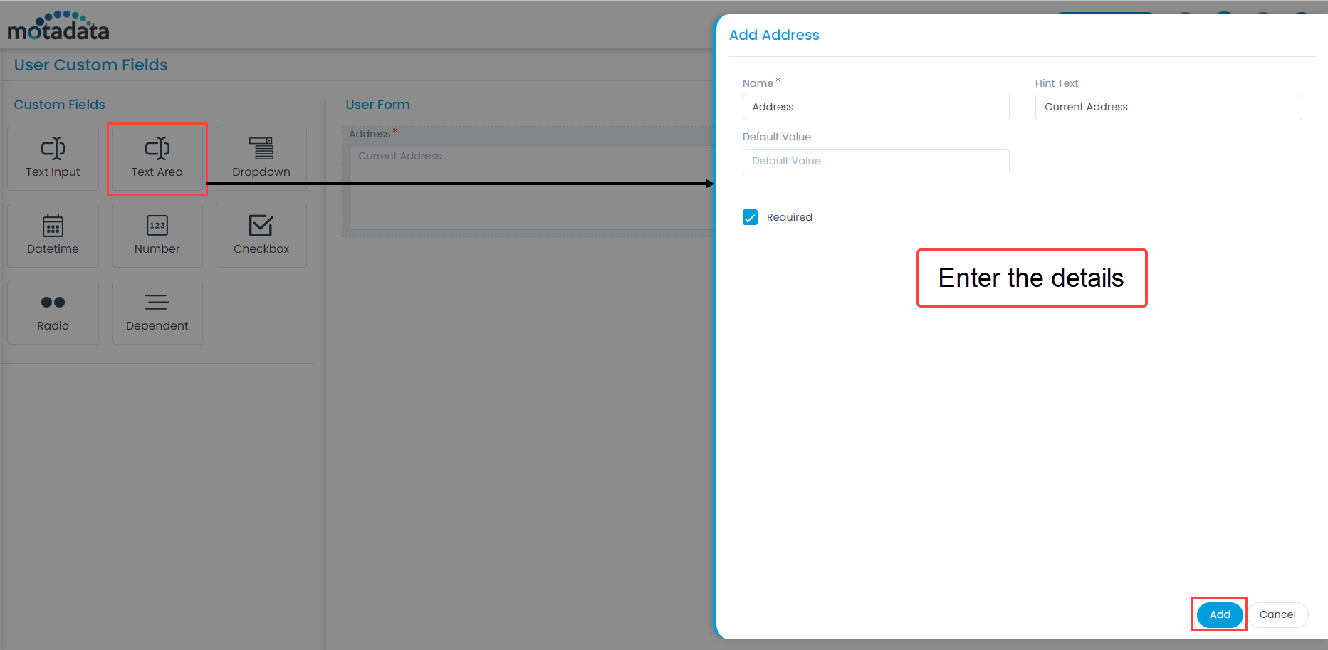 Adding a Custom Field