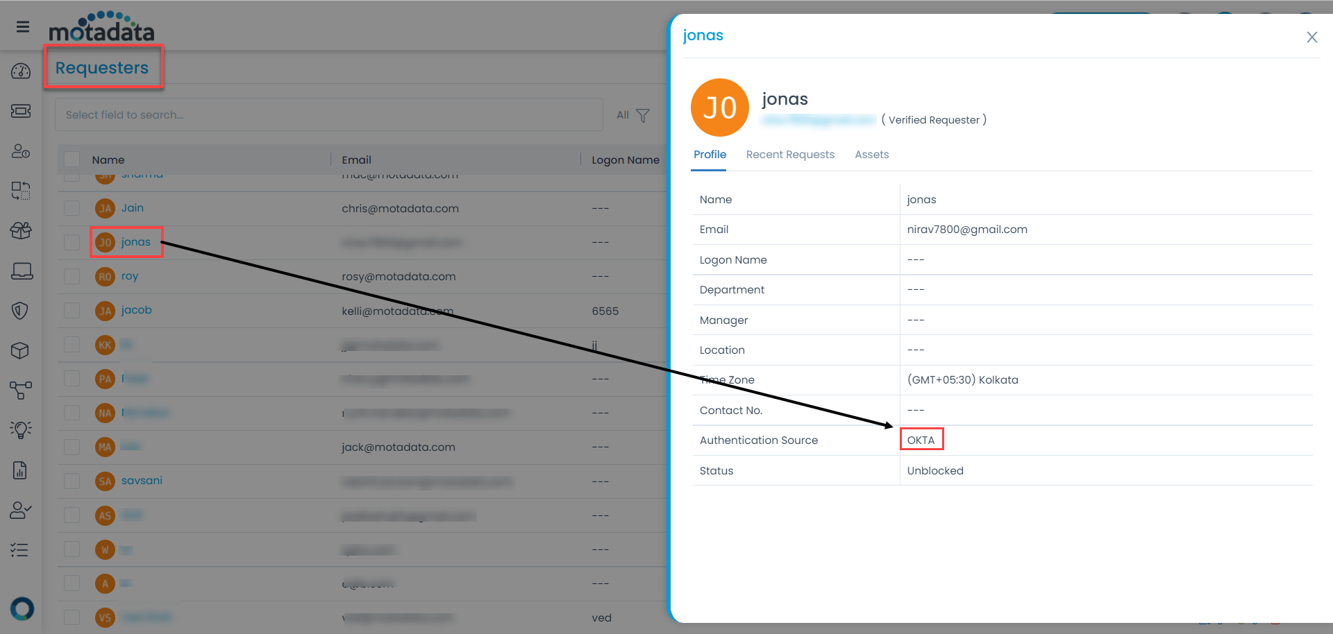 Users Imported from OKTA