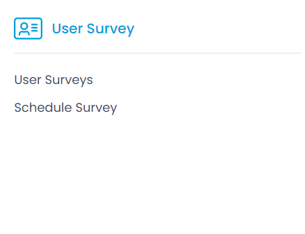 User Survey Options