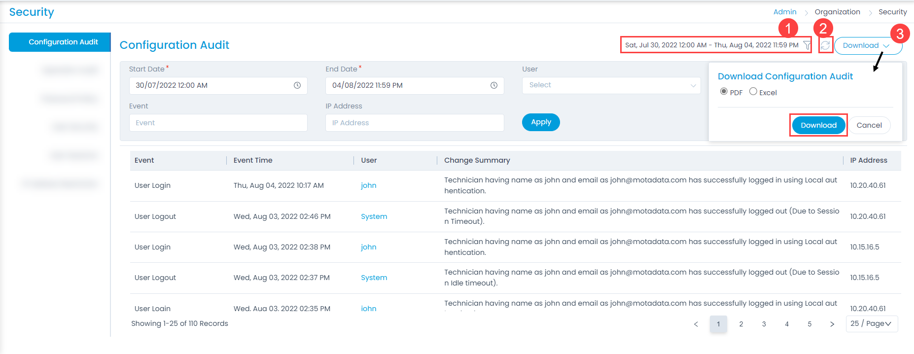 Configuration Audit