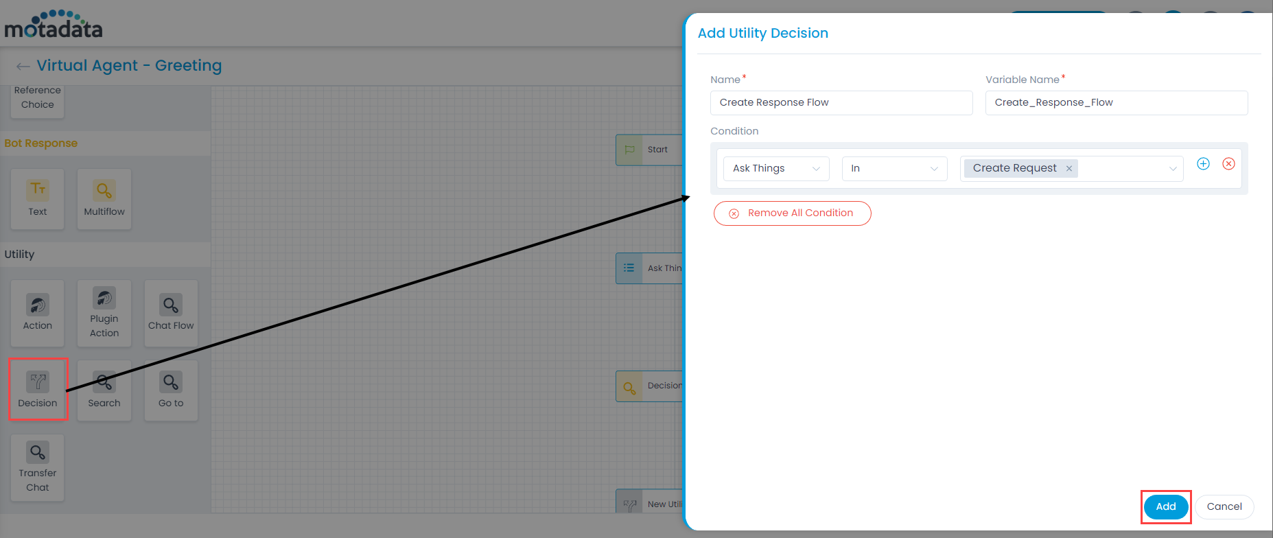 Add Utility Decision