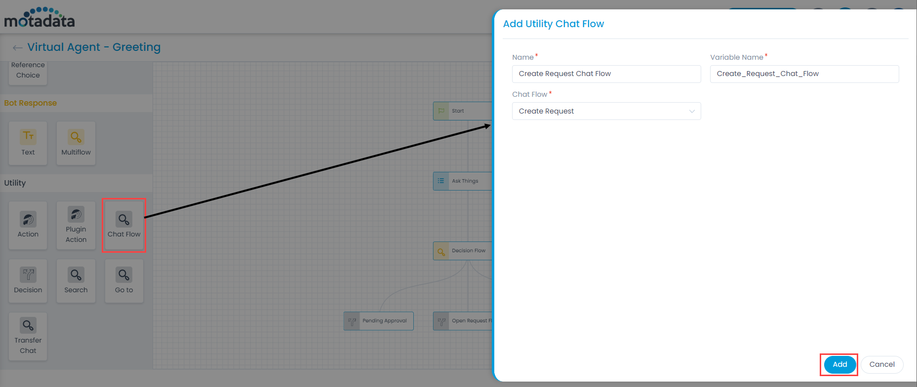 Adding Chat Flow Utility