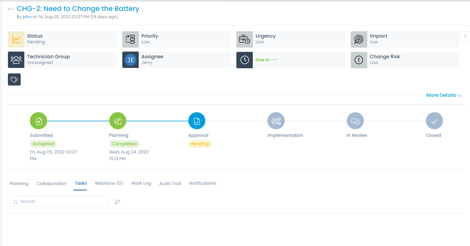 Example of Custom Rules in Change Management