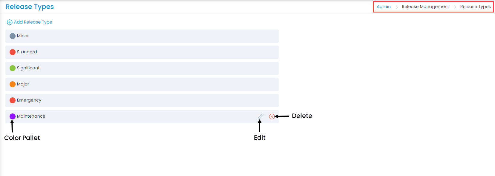 Release Types