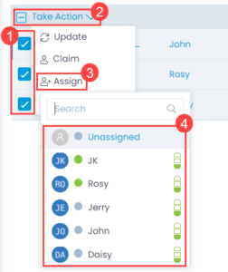 Selecting and Assigning Change