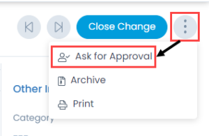 Ask for Approval option