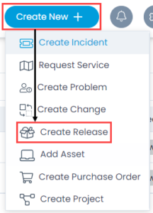 Create Release option