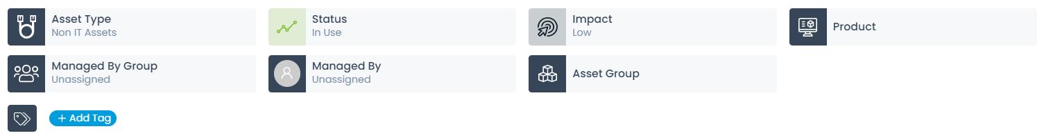 Classifiers of Asset