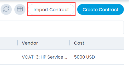 Import Contract Button