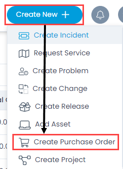 Create Purchase Order option