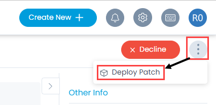 Select Deploy Patch