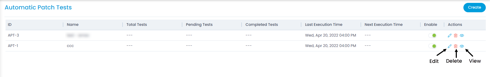 Automatic Patch Test List