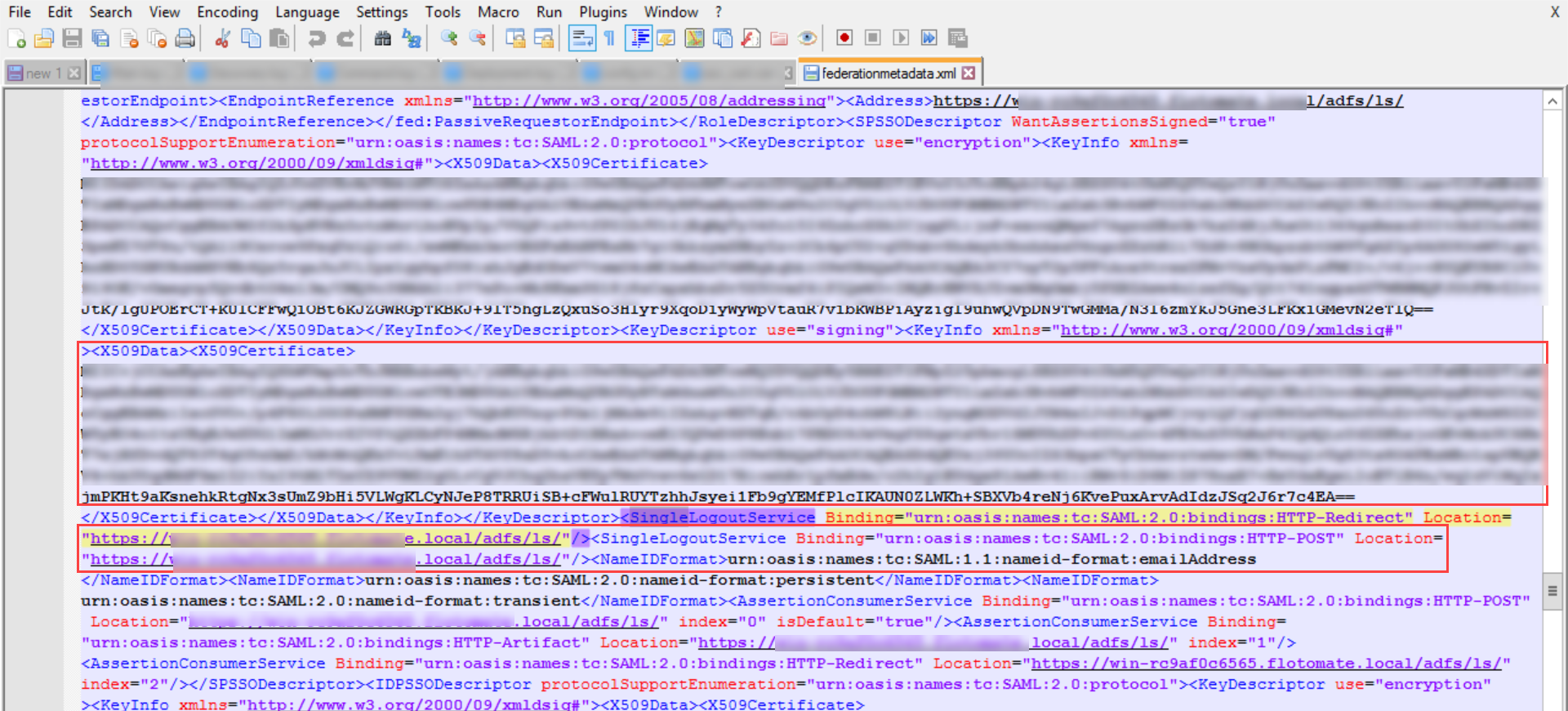 Federationmetadata.xml File