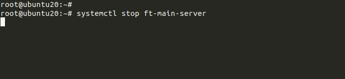 Stop and Start the Main Server Service