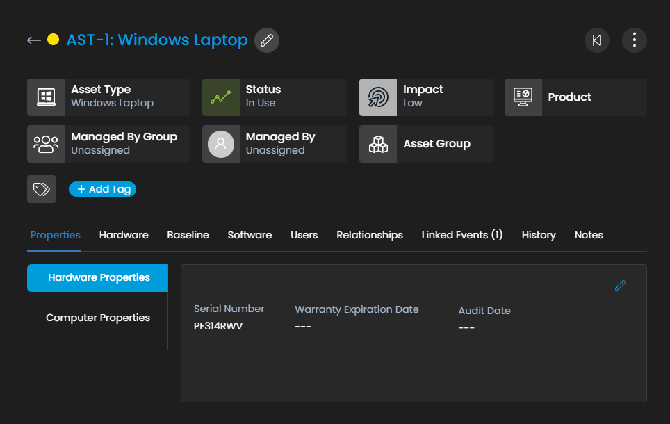 Hardware Asset Management