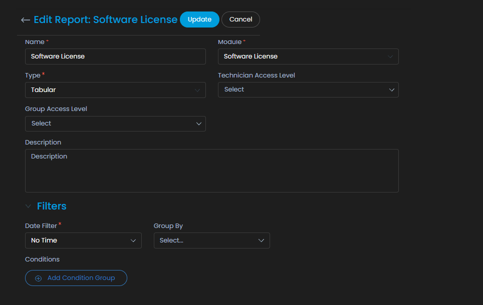 Software License Reporting