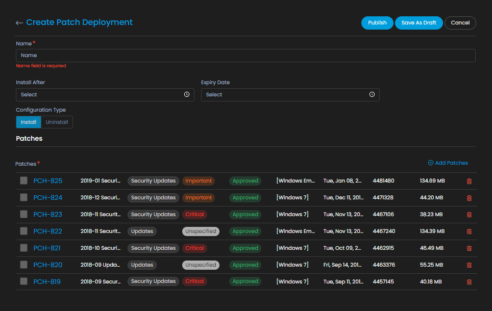 Patch Deployment