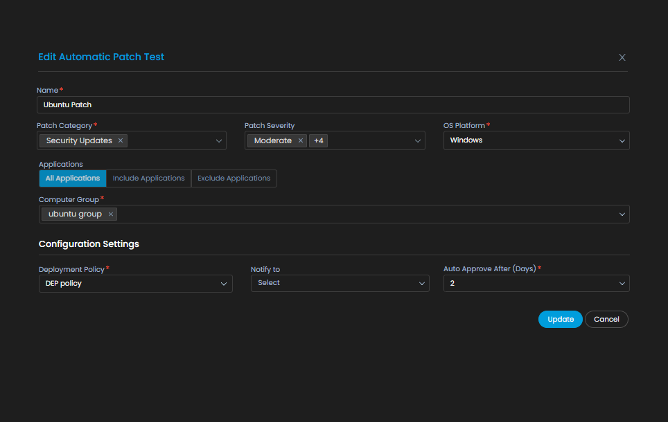 Automated Patch Deployment