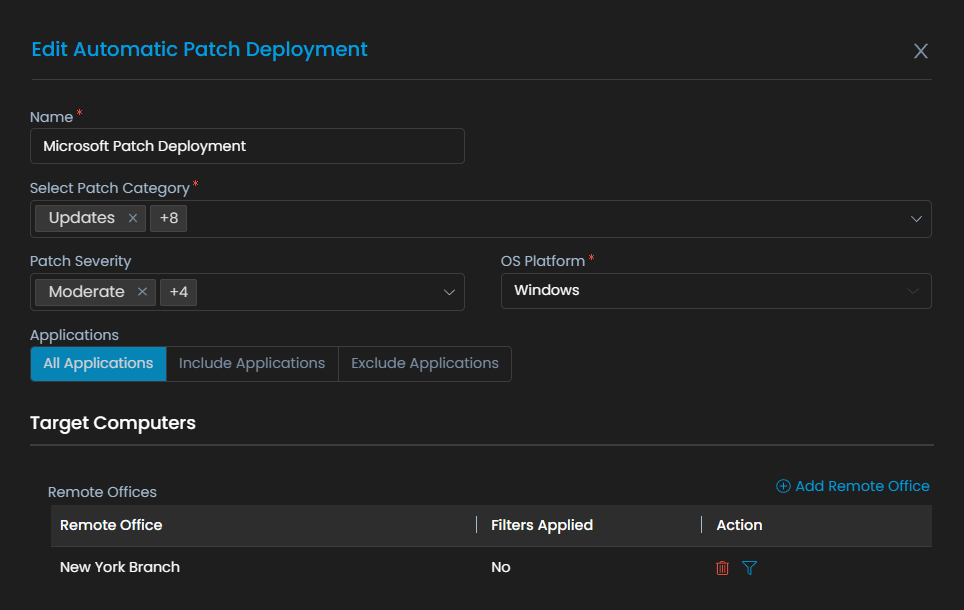 Automatic Patch Deployment