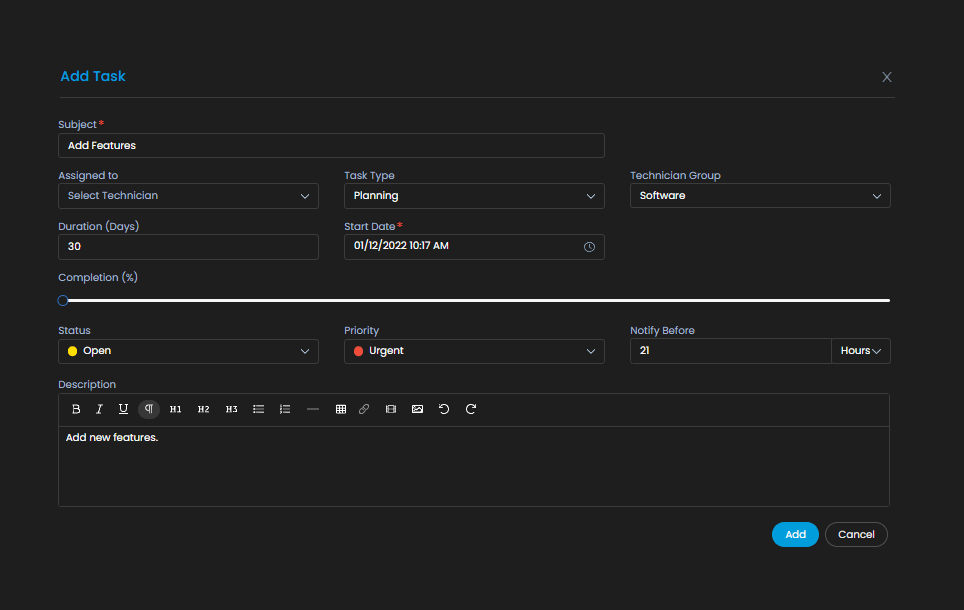 Task management