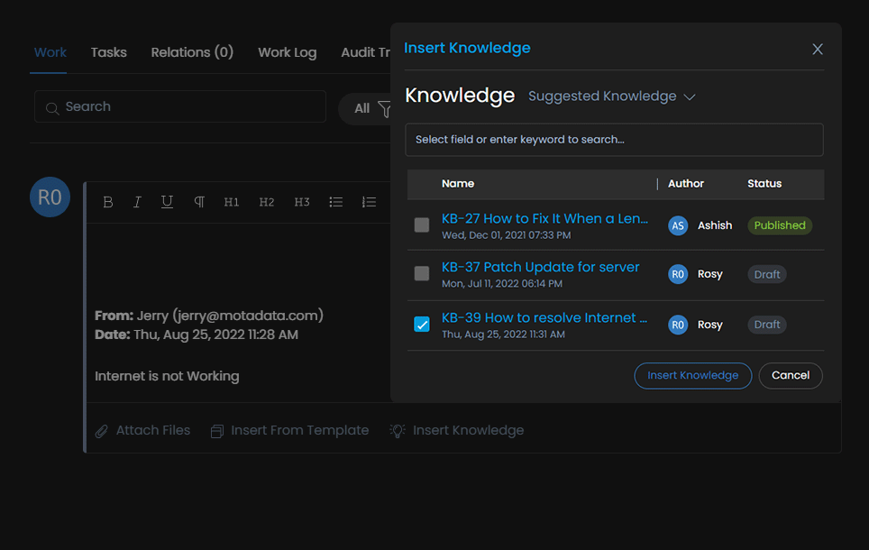 Knowledge Base